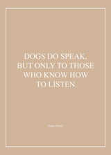 DOGS DO SPEAK